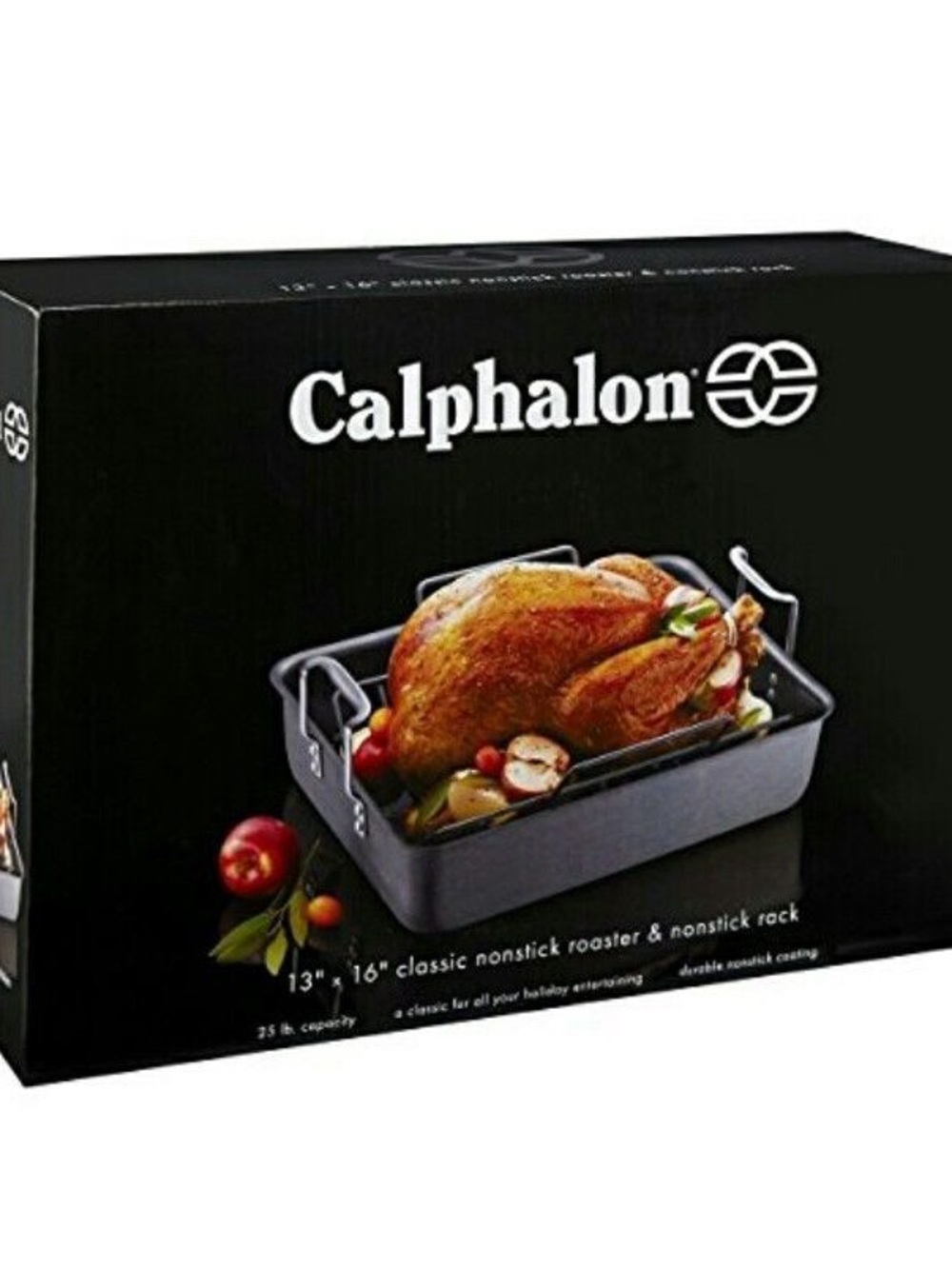 Calphalon classic nonstick roaster rack cooking turkey thanksgiving oven 13βx16β
